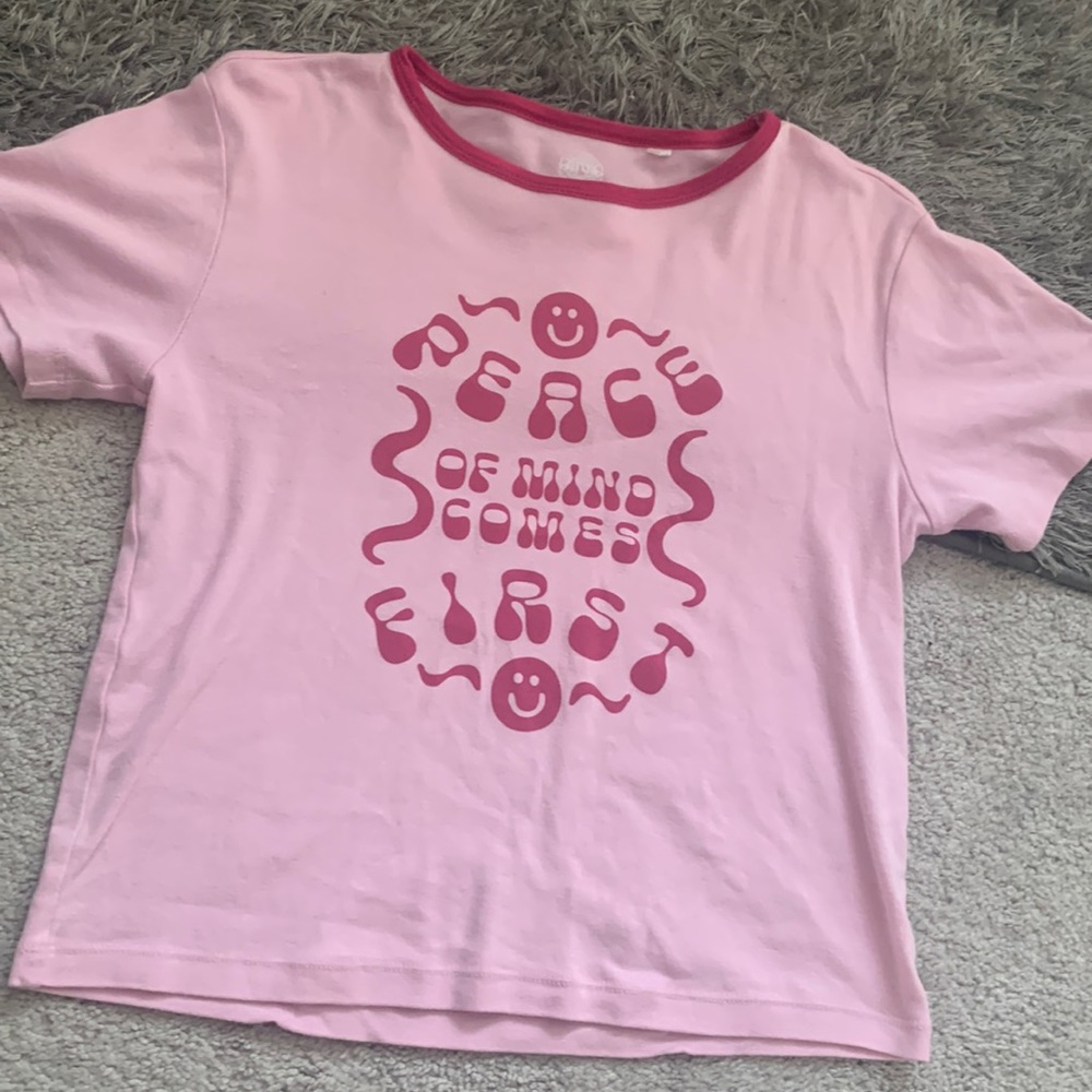PACSUN cropped pink top